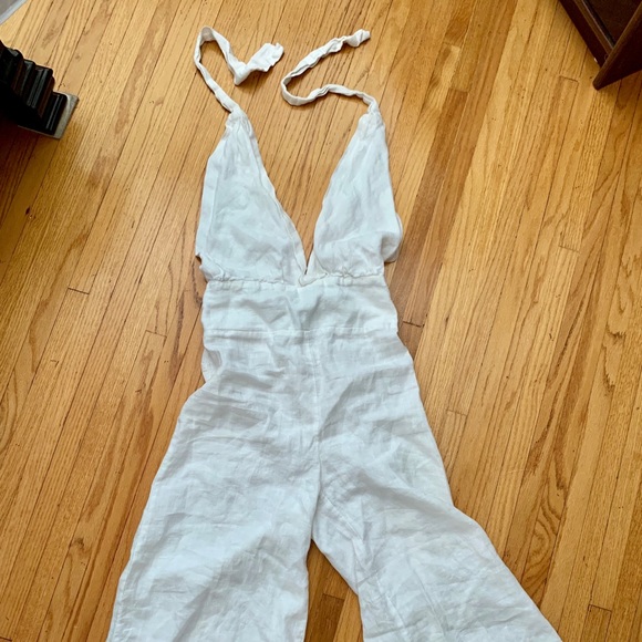 Pants - Linen Halter jumpsuit palazzo regular medium size